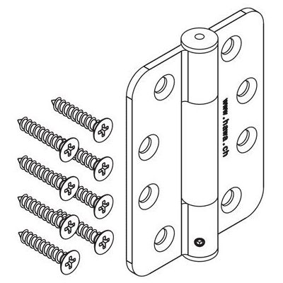 Hawa Cerniera Centerfold/Variofold 80/H, con cuscinetti pesanti, in acciaio inox, 1 pezzo Hawa Cerniera Centerfold/Variofold 80/H, con cuscinetti pesanti, in acciaio inox, 1 pezzo