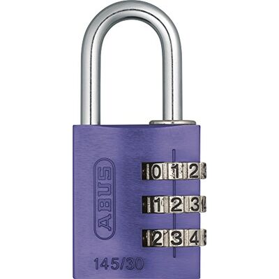 ABUS 465826-145/30_LILA_B Candado aluminio combinacion 30 mm 3 dígitos lila blister ABUS 465826-145/30_LILA_B Candado aluminio combinacion 30 mm 3 dígitos lila blister