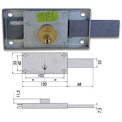 CISA 41110-60-1 SERRATURA SERRANDA LAT DX CISA 41110-60-1 SERRATURA SERRANDA LAT DX
