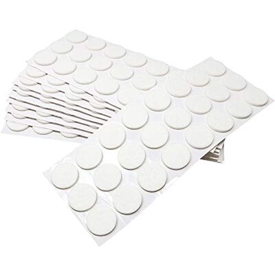 Adsamm ® / 240 x feltrini autoadesivi/Bianco/ø 28 mm/Rotondo/piedini per mobili in feltro da 3.5 mm di spessore/pad protettivi per arredi Adsamm ® / 240 x feltrini autoadesivi/Bianco/ø 28 mm/Rotondo/piedini per mobili in feltro da 3.5 mm di spessore/pad protettivi per arredi