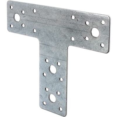 Alberts Lastrina di giunzione piana, forma a T, zincata con procedimento Sendzimir, 160 x 142 x 45 mm Alberts Lastrina di giunzione piana, forma a T, zincata con procedimento Sendzimir, 160 x 142 x 45 mm