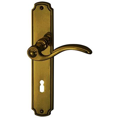 Alpertec Rebeca LS ottone brunito per stanza porte pulsante set maniglia porta guarnizioni, Alpertec Rebeca LS ottone brunito per stanza porte pulsante set maniglia porta guarnizioni,
