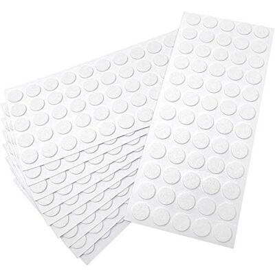 Adsamm ® / 600 x feltrini autoadesivi ultrasottili/Bianco/ø 14 mm/Rotondo/piedini per mobili in feltro extra fine da 1.5 mm di spessore/pad protettivi per arredi Adsamm ® / 600 x feltrini autoadesivi ultrasottili/Bianco/ø 14 mm/Rotondo/piedini per mobili in feltro extra fine da 1.5 mm di spessore/pad protettivi per arredi