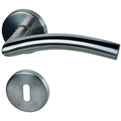 Alpertec In acciaio inox Mauritius R per stanza porte pulsante set maniglia porta guarnizioni, Alpertec In acciaio inox Mauritius R per stanza porte pulsante set maniglia porta guarnizioni,