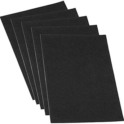 Adsamm ® / 5 x fogli di feltro autoadesivo/Nero / 200x300 mm/Rettangolare/piedini per mobili in feltro da 3.5 mm di spessore/pad protettivo per mobili e arredi Adsamm ® / 5 x fogli di feltro autoadesivo/Nero / 200x300 mm/Rettangolare/piedini per mobili in feltro da 3.5 mm di spessore/pad protettivo per mobili e arredi