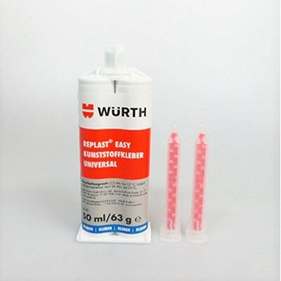 Würth 4038898739463 Colla universale per plastica, senza silicone, 50 ml Würth 4038898739463 Colla universale per plastica, senza silicone, 50 ml