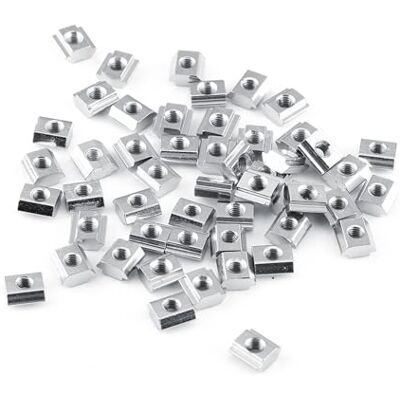 Hilitand Dado a T Da 50 Pezzi, Dado In Nichel Con Testa a Martello Con Scanalatura a T, Raccordi In Alluminio Scorrevoli In Acciaio Al Carbonio Standard Europeo (20Tipo-M4) Hilitand Dado a T Da 50 Pezzi, Dado In Nichel Con Testa a Martello Con Scanalatura a T, Raccordi In Alluminio Scorrevoli In Acciaio Al Carbonio Standard Europeo (20Tipo-M4)