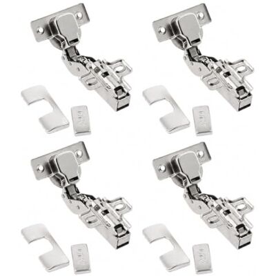 GTV Cerniera angolare HCKT 30° con chiusura ammortizzata, Clip-On, scodellino 35 mm, Nichel, 4 pezzi GTV Cerniera angolare HCKT 30° con chiusura ammortizzata, Clip-On, scodellino 35 mm, Nichel, 4 pezzi