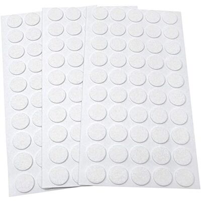 Adsamm ® / 150 x feltrini autoadesivi ultrasottili/Bianco/ø 16 mm/Rotondo/piedini per mobili in feltro extra fine da 1.5 mm di spessore/pad protettivi per arredi Adsamm ® / 150 x feltrini autoadesivi ultrasottili/Bianco/ø 16 mm/Rotondo/piedini per mobili in feltro extra fine da 1.5 mm di spessore/pad protettivi per arredi