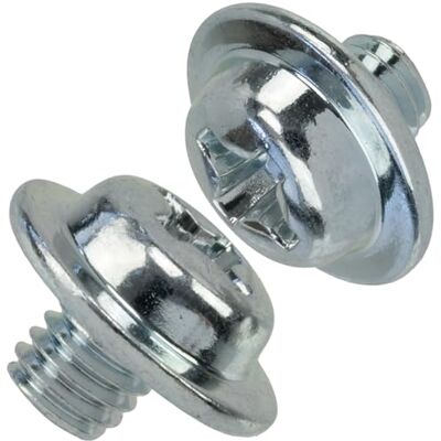 Aerzetix Set di 15 Viti di Metallo M3x3mm a Testa Bombata con Flangia Impronta PH2 Filettatura Metrica in Acciaio Colore Argento NV18044 Aerzetix Set di 15 Viti di Metallo M3x3mm a Testa Bombata con Flangia Impronta PH2 Filettatura Metrica in Acciaio Colore Argento NV18044