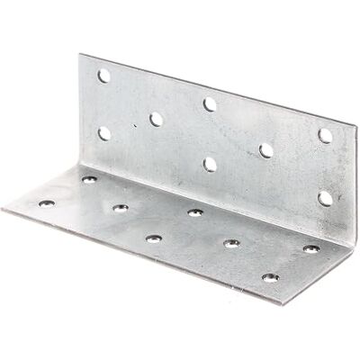 Alberts Connettore angolare Sendzimir zincato 40 x 40 x 100 mm Set da 25 Alberts Connettore angolare Sendzimir zincato 40 x 40 x 100 mm Set da 25