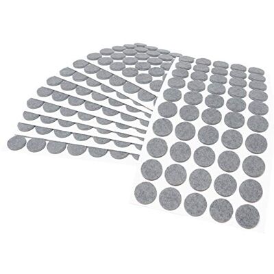 Adsamm ® / 500 x feltrini autoadesivi/Grigio/ø 22 mm/Rotondo/piedini per mobili in feltro da 3.5 mm di spessore/pad protettivi per arredi Adsamm ® / 500 x feltrini autoadesivi/Grigio/ø 22 mm/Rotondo/piedini per mobili in feltro da 3.5 mm di spessore/pad protettivi per arredi