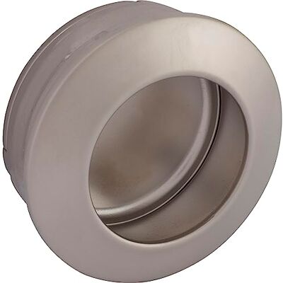 ALLES IM GRIFF Maniglia Zaran, maniglia per porta scorrevole, manico di ingresso Ø 56 mm, zinco pressofuso nichelato opaco ALLES IM GRIFF Maniglia Zaran, maniglia per porta scorrevole, manico di ingresso Ø 56 mm, zinco pressofuso nichelato opaco
