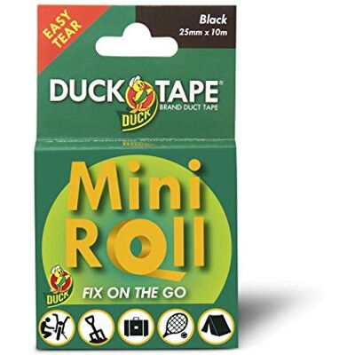 Duck Tape, Rotolo di nastro adesivo ad alta resistenza, impermeabile, 25 mm x 10 m, nastro adesivo di riparazione Duck Tape, Rotolo di nastro adesivo ad alta resistenza, impermeabile, 25 mm x 10 m, nastro adesivo di riparazione