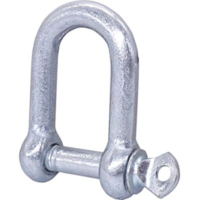 Marcopol Confezione da 1 grilli in acciaio zincato, 16 mm, clip per grillo con perno, chiusura ad anello a D, per sartiame resistente (1 pezzo, 16 mm) Marcopol Confezione da 1 grilli in acciaio zincato, 16 mm, clip per grillo con perno, chiusura ad anello a D, per sartiame resistente (1 pezzo, 16 mm)