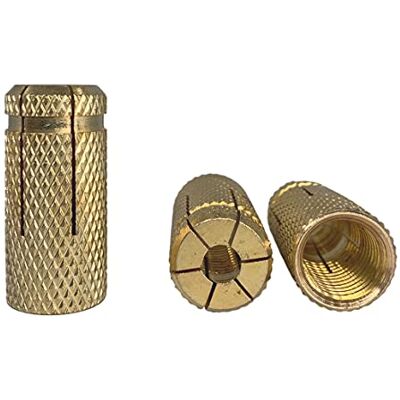 Marcopol Confezione da 4 ancoraggi in ottone M16 x 42 mm, manicotto per bulloni di espansione, ancoraggio per mattoni in calcestruzzo, tasselli di espansione (4, M16 x 42 mm) Marcopol Confezione da 4 ancoraggi in ottone M16 x 42 mm, manicotto per bulloni di espansione, ancoraggio per mattoni in calcestruzzo, tasselli di espansione (4, M16 x 42 mm)