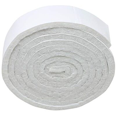 Adsamm ® / rotolo di feltro autoadesivo/Bianco / 19x1000 mm/Nastro/feltro adesivo da 3.5 mm di spessore in nastro/pad protettivo per arredi Adsamm ® / rotolo di feltro autoadesivo/Bianco / 19x1000 mm/Nastro/feltro adesivo da 3.5 mm di spessore in nastro/pad protettivo per arredi