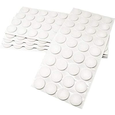 Adsamm ® / 180 x feltrini autoadesivi/Bianco/ø 24 mm/Rotondo/piedini per mobili in feltro da 3.5 mm di spessore/pad protettivi per arredi Adsamm ® / 180 x feltrini autoadesivi/Bianco/ø 24 mm/Rotondo/piedini per mobili in feltro da 3.5 mm di spessore/pad protettivi per arredi