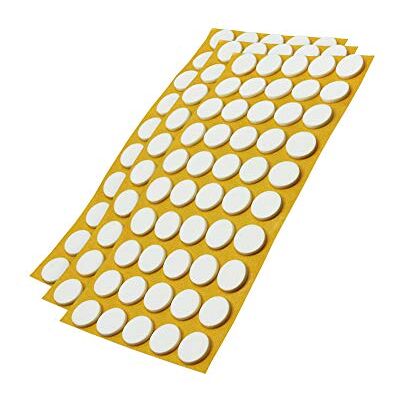 Adsamm ® / 150 x antiscivolo autoadesivi / bianchi / Ø 16 mm / tondi / piedini adesivi antisdrucciolo in gomma espansa EPDM / cuscinetti protettivi per arredi ® Quality Adsamm ® / 150 x antiscivolo autoadesivi / bianchi / Ø 16 mm / tondi / piedini adesivi antisdrucciolo in gomma espansa EPDM / cuscinetti protettivi per arredi ® Quality
