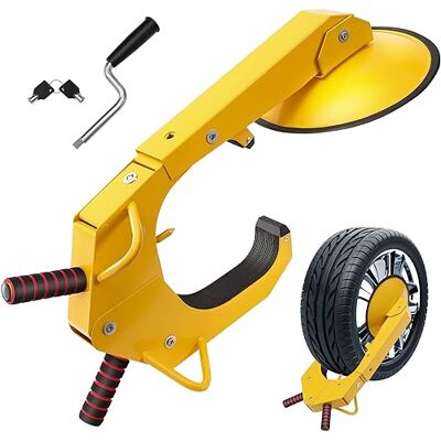 VEVOR Lucchetto Universale per Auto Antifurto Ganasce 16-38 cm Lucchetto per Ruota in Acciaio Q235 Resistente Grande Ventosa da 30 cm, Strumento per Bloccaggio Ruote Veicoli Roulotte Camion Moto SUV VEVOR Lucchetto Universale per Auto Antifurto Ganasce 16-38 cm Lucchetto per Ruota in Acciaio Q235 Resistente Grande Ventosa da 30 cm, Strumento per Bloccaggio Ruote Veicoli Roulotte Camion Moto SUV