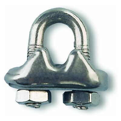 Chapuis Serracavi morsetto Acciaio inossidabile Per cavo di diametro di 12 mm Chapuis Serracavi morsetto Acciaio inossidabile Per cavo di diametro di 12 mm