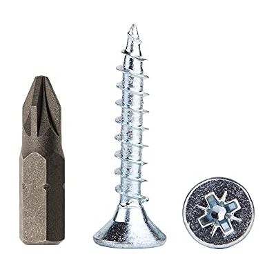 Marcopol Confezione da 250 viti per legno in acciaio zincato 5,0 x 30 mm, viti per truciolato, vite universale Pozi-Drive PZ, filettatura completamente filettata, testa svasata Pozidriv (250, 5,0 x 30 mm) Marcopol Confezione da 250 viti per legno in acciaio zincato 5,0 x 30 mm, viti per truciolato, vite universale Pozi-Drive PZ, filettatura completamente filettata, testa svasata Pozidriv (250, 5,0 x 30 mm)