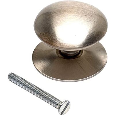 Merriway Bulk Hardware pomello vittoriano in nichel satinato 32 mm Merriway Bulk Hardware pomello vittoriano in nichel satinato 32 mm