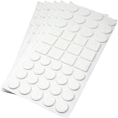 Adsamm ® / 220 x feltrini autoadesivi/Bianco/diverse misure/ø 20 mm/ø 28 mm / 25x25 mm/Rotondo, Quadrato/piedini per mobili in feltro da 3.5 mm di spessore/pad protettivi per arredi Adsamm ® / 220 x feltrini autoadesivi/Bianco/diverse misure/ø 20 mm/ø 28 mm / 25x25 mm/Rotondo, Quadrato/piedini per mobili in feltro da 3.5 mm di spessore/pad protettivi per arredi