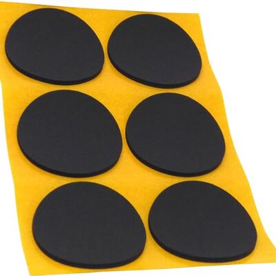 Adsamm ® / 6 x antiscivolo autoadesivi / neri / Ø 70 mm / tondi / piedini adesivi antisdrucciolo in gomma espansa EPDM / cuscinetti protettivi per arredi ® Quality Adsamm ® / 6 x antiscivolo autoadesivi / neri / Ø 70 mm / tondi / piedini adesivi antisdrucciolo in gomma espansa EPDM / cuscinetti protettivi per arredi ® Quality