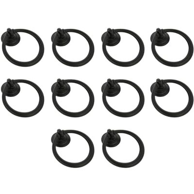 Amig Confezione da 10 Maniglie per mobili Ø41 Mm Colore Nero Opaco Fabbricate in Zamak Per cassetti e armadi Mod. Amig Confezione da 10 Maniglie per mobili Ø41 Mm Colore Nero Opaco Fabbricate in Zamak Per cassetti e armadi Mod.