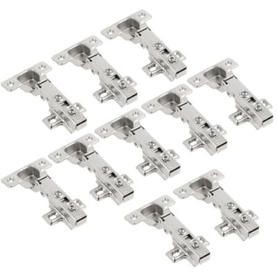 GTV Cerniera per mobili INHC, sormonto totale con chiusura ammortizzata, Clip-On, scodellino 35 mm, Nichel, 10 pezzi GTV Cerniera per mobili INHC, sormonto totale con chiusura ammortizzata, Clip-On, scodellino 35 mm, Nichel, 10 pezzi