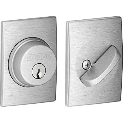 SCHLAGE Catenaccio monocilindrico con finiture Century, cromo satinato () SCHLAGE Catenaccio monocilindrico con finiture Century, cromo satinato ()
