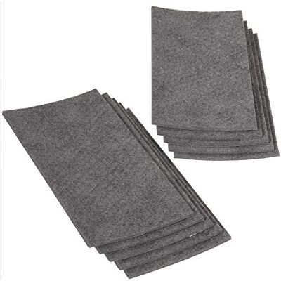 Adsamm ® / 10 x fogli di feltro autoadesivo/Grigio / 100x200 mm/Rettangolare/piedini per mobili in feltro da 3.5 mm di spessore/pad protettivo per mobili e arredi Adsamm ® / 10 x fogli di feltro autoadesivo/Grigio / 100x200 mm/Rettangolare/piedini per mobili in feltro da 3.5 mm di spessore/pad protettivo per mobili e arredi