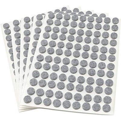 Adsamm ® / 540 x feltrini autoadesivi/Grigio/ø 10 mm/Rotondo/piedini per mobili in feltro da 3.5 mm di spessore/pad protettivi per arredi Adsamm ® / 540 x feltrini autoadesivi/Grigio/ø 10 mm/Rotondo/piedini per mobili in feltro da 3.5 mm di spessore/pad protettivi per arredi