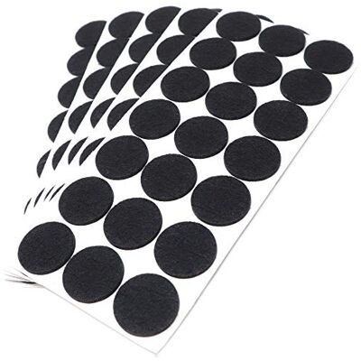 Adsamm ® / 105 x feltrini autoadesivi/Nero/ø 30 mm/Rotondo/piedini per mobili in feltro da 3.5 mm di spessore/pad protettivi per arredi Adsamm ® / 105 x feltrini autoadesivi/Nero/ø 30 mm/Rotondo/piedini per mobili in feltro da 3.5 mm di spessore/pad protettivi per arredi