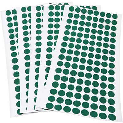 Adsamm ® / 640 x feltrini autoadesivi ultrasottili/Verde/ø 12 mm/Rotondo/piedini per mobili in feltro extra fine da 1.5 mm di spessore/pad protettivi per arredi Adsamm ® / 640 x feltrini autoadesivi ultrasottili/Verde/ø 12 mm/Rotondo/piedini per mobili in feltro extra fine da 1.5 mm di spessore/pad protettivi per arredi