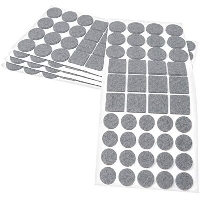 Adsamm ® / 220 x feltrini autoadesivi/Grigio/diverse misure/ø 20 mm/ø 28 mm / 25x25 mm/Rotondo, Quadrato/piedini per mobili in feltro da 3.5 mm di spessore/pad protettivi per arredi Adsamm ® / 220 x feltrini autoadesivi/Grigio/diverse misure/ø 20 mm/ø 28 mm / 25x25 mm/Rotondo, Quadrato/piedini per mobili in feltro da 3.5 mm di spessore/pad protettivi per arredi