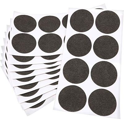 Adsamm ® / 80 x feltrini autoadesivi ultrasottili/Marrone/ø 50 mm/Rotondo/piedini per mobili in feltro extra fine da 1.5 mm di spessore/pad protettivi per arredi Adsamm ® / 80 x feltrini autoadesivi ultrasottili/Marrone/ø 50 mm/Rotondo/piedini per mobili in feltro extra fine da 1.5 mm di spessore/pad protettivi per arredi
