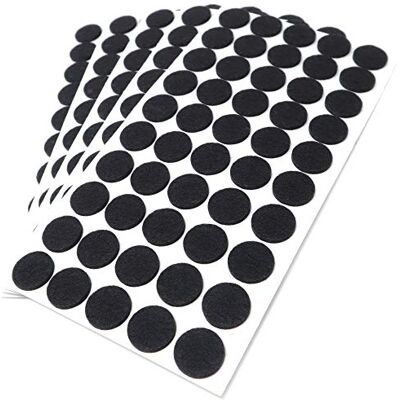 Adsamm ® / 250 x feltrini autoadesivi/Nero/ø 22 mm/Rotondo/piedini per mobili in feltro da 3.5 mm di spessore/pad protettivi per arredi Adsamm ® / 250 x feltrini autoadesivi/Nero/ø 22 mm/Rotondo/piedini per mobili in feltro da 3.5 mm di spessore/pad protettivi per arredi