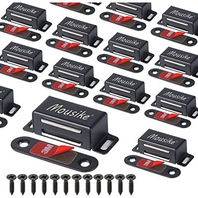 Mousike Magneti per armadietto Chiusura per porta dell'armadio per cucina Bagno Armadio Armadio Chiusure per armadio Chiusura per cassetto per porta dell'armadio (Confezione da 16 neri) Mousike Magneti per armadietto Chiusura per porta dell'armadio per cucina Bagno Armadio Armadio Chiusure per armadio Chiusura per cassetto per porta dell'armadio (Confezione da 16 neri)