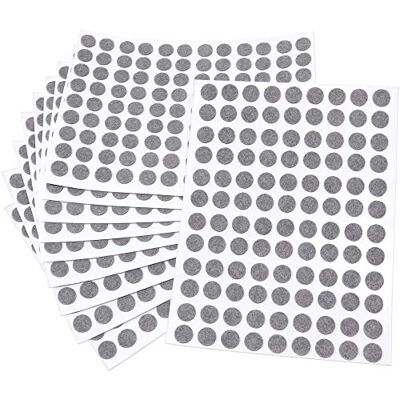 Adsamm ® / 1080 x feltrini autoadesivi ultrasottili/Grigio/ø 10 mm/Rotondo/piedini per mobili in feltro extra fine da 1.5 mm di spessore/pad protettivi per arredi Adsamm ® / 1080 x feltrini autoadesivi ultrasottili/Grigio/ø 10 mm/Rotondo/piedini per mobili in feltro extra fine da 1.5 mm di spessore/pad protettivi per arredi