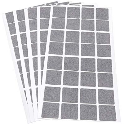Adsamm ® / 160 x feltrini autoadesivi ultrasottili/Grigio / 25x25 mm/Quadrato/piedini per mobili in feltro extra fine da 1.5 mm di spessore/pad protettivi per arredi Adsamm ® / 160 x feltrini autoadesivi ultrasottili/Grigio / 25x25 mm/Quadrato/piedini per mobili in feltro extra fine da 1.5 mm di spessore/pad protettivi per arredi