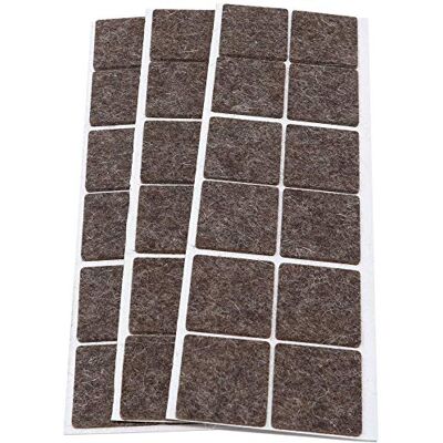 Adsamm ® / 36 x feltrini autoadesivi in lana / marrone / 35x35 mm / quadrati / piedini per mobili in feltro naturale extra soft da 3 mm di spessore / pad protettivi per arredi ® Quality Adsamm ® / 36 x feltrini autoadesivi in lana / marrone / 35x35 mm / quadrati / piedini per mobili in feltro naturale extra soft da 3 mm di spessore / pad protettivi per arredi ® Quality