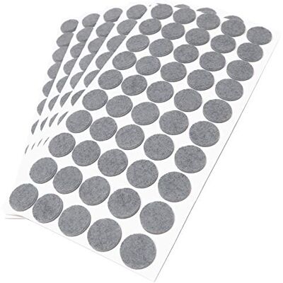 Adsamm ® / 250 x feltrini autoadesivi/Grigio/ø 22 mm/Rotondo/piedini per mobili in feltro da 3.5 mm di spessore/pad protettivi per arredi Adsamm ® / 250 x feltrini autoadesivi/Grigio/ø 22 mm/Rotondo/piedini per mobili in feltro da 3.5 mm di spessore/pad protettivi per arredi