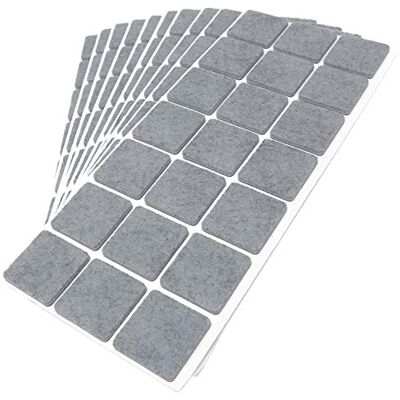 Adsamm ® / 210 x feltrini autoadesivi/Grigio / 30x30 mm/Quadrato/piedini per mobili in feltro da 3.5 mm di spessore/pad protettivi per arredi Adsamm ® / 210 x feltrini autoadesivi/Grigio / 30x30 mm/Quadrato/piedini per mobili in feltro da 3.5 mm di spessore/pad protettivi per arredi