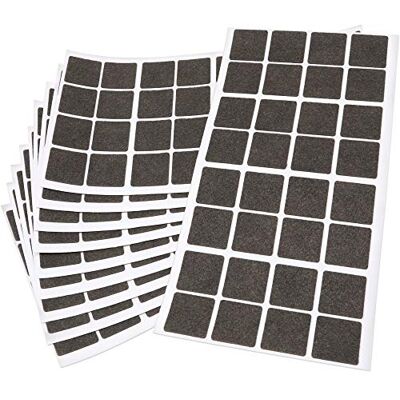 Adsamm ® / 320 x feltrini autoadesivi ultrasottili/Marrone / 25x25 mm/Quadrato/piedini per mobili in feltro extra fine da 1.5 mm di spessore/pad protettivi per arredi Adsamm ® / 320 x feltrini autoadesivi ultrasottili/Marrone / 25x25 mm/Quadrato/piedini per mobili in feltro extra fine da 1.5 mm di spessore/pad protettivi per arredi
