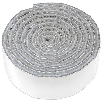 Adsamm ® / rotolo di feltro autoadesivo/Grigio / 24x1000 mm/Nastro/feltro adesivo da 3.5 mm di spessore in nastro/pad protettivo per arredi Adsamm ® / rotolo di feltro autoadesivo/Grigio / 24x1000 mm/Nastro/feltro adesivo da 3.5 mm di spessore in nastro/pad protettivo per arredi