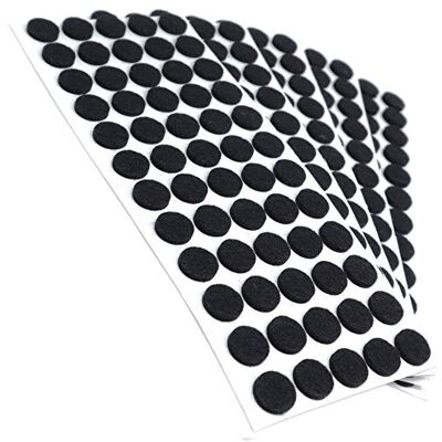 Adsamm ® / 300 x feltrini autoadesivi/Nero/ø 14 mm/Rotondo/piedini per mobili in feltro da 3.5 mm di spessore/pad protettivi per arredi Adsamm ® / 300 x feltrini autoadesivi/Nero/ø 14 mm/Rotondo/piedini per mobili in feltro da 3.5 mm di spessore/pad protettivi per arredi