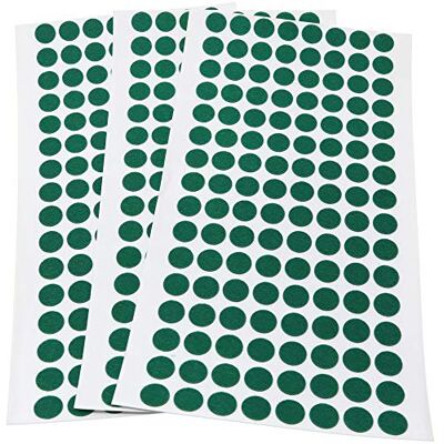 Adsamm ® / 384 x feltrini autoadesivi ultrasottili/Verde/ø 12 mm/Rotondo/piedini per mobili in feltro extra fine da 1.5 mm di spessore/pad protettivi per arredi Adsamm ® / 384 x feltrini autoadesivi ultrasottili/Verde/ø 12 mm/Rotondo/piedini per mobili in feltro extra fine da 1.5 mm di spessore/pad protettivi per arredi