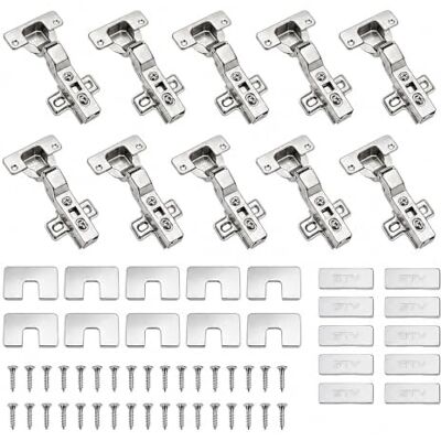 GTV Cerniera angolare HCKT 45° con chiusura ammortizzata, Clip-On, scodellino 35 mm, Nichel, 10 pezzi GTV Cerniera angolare HCKT 45° con chiusura ammortizzata, Clip-On, scodellino 35 mm, Nichel, 10 pezzi